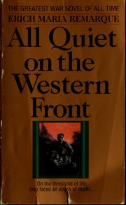 Cover of All Quiet on the Western Front by Erich Maria Remarque